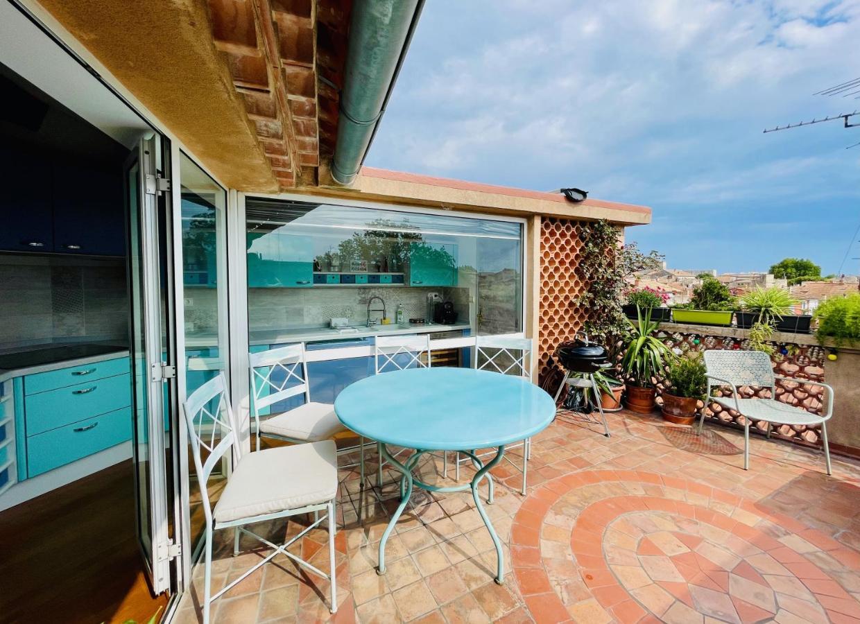 L'Atypique - T3 Grande Terrasse, Bbq Vue Et Cheminee Avignon Exterior foto