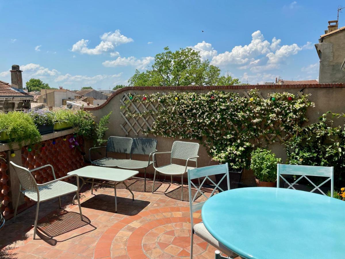 L'Atypique - T3 Grande Terrasse, Bbq Vue Et Cheminee Avignon Exterior foto